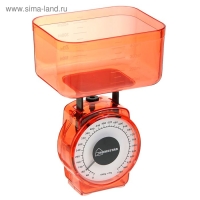 Весы кухонные HOMESTAR HS-3004М, механические, до 1 кг, чаша 0.5 л, красные