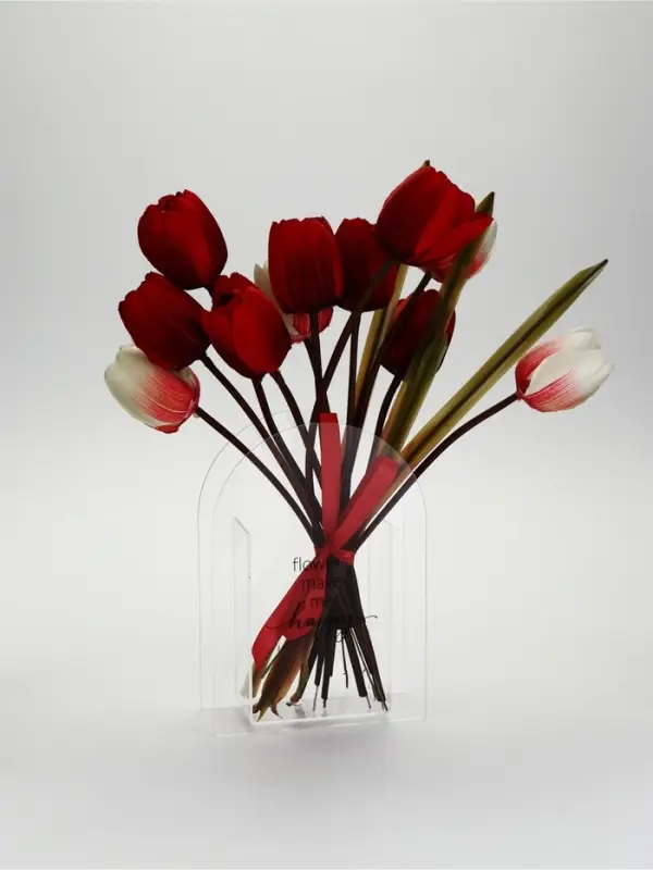 Ваза для цветов Flowers, акрил, 14&times;20&times;5.5 см