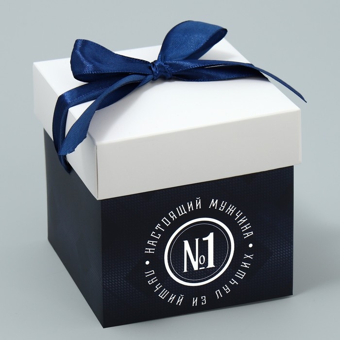 Коробка подарочная складная, упаковка, &laquo;Настоящий мужчина&raquo;, 10 х 10 х 10 см