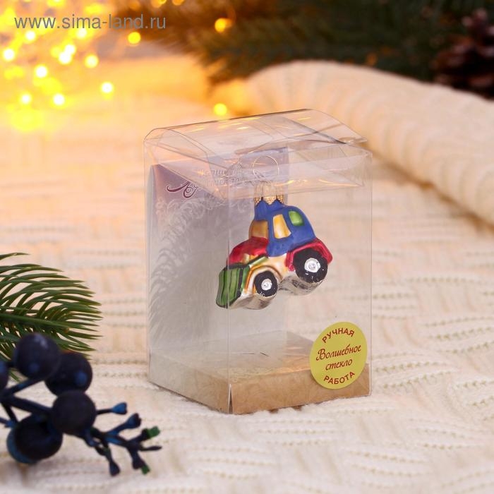 Елочное украшение Елочное украшение "Трактор" (мини серия "вс") h-4 см