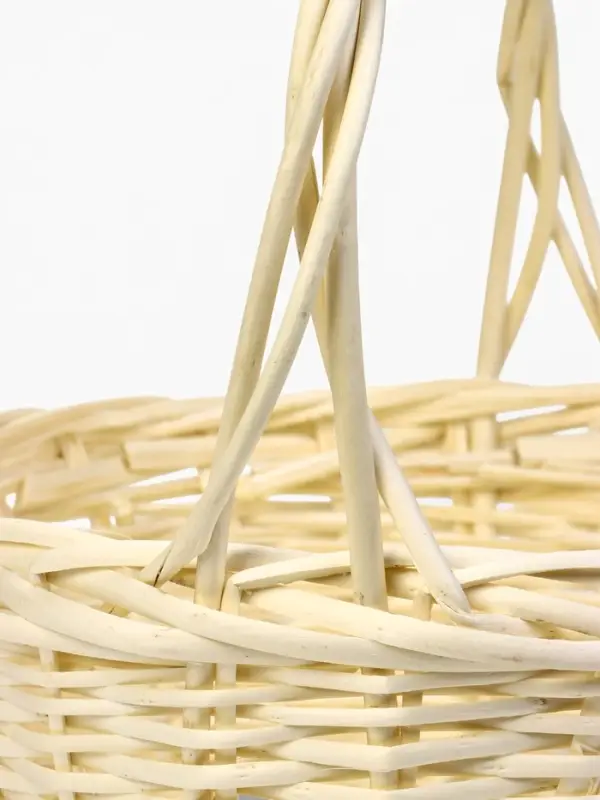 Набор корзин 3 шт ИВА 35x35x14 30x30x12 25х25x11 см ПЛЕТ ручка h=20/18/16 см