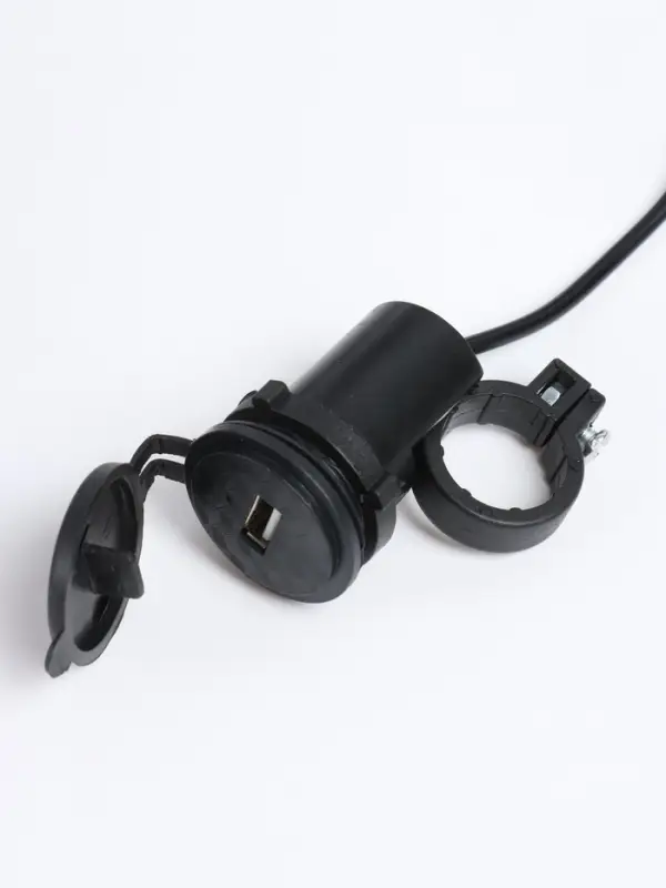 Зарядное устройство на руль мотоцикла, USB, 1.5 А, 24 В, провод 120 см