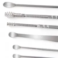 Набор для чистки ушей: кожаный чехол + 6 предметов