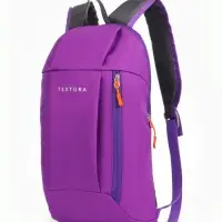 Рюкзак спортивный TEXTURA, на молнии, с карманом, размер 20&times;11&times;39 см, фиолетовый