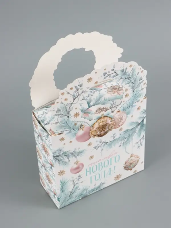 Коробка подарочная новогодняя складная &laquo;Счастливого Нового года!&raquo; 18&times;30&times;7 см