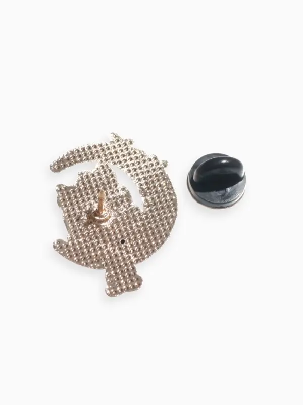 Набор значков (2 шт.) &laquo;Коты на Луне&raquo;, цветной в золоте