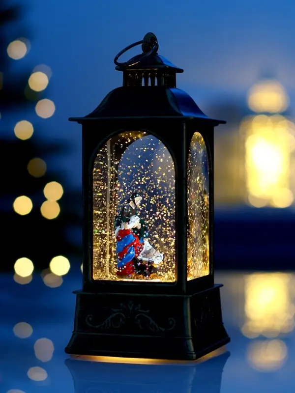Фигура светодиодная фонарь  Фигура светодиодная фонарь "Рождество", 21х8,5х8,5 см, AAAx3, Т/БЕЛЫЙ