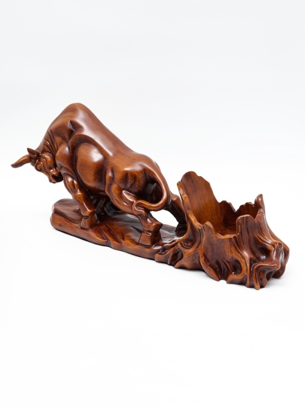 Подставка для бутылки  Подставка для бутылки "Бык" под дерево, 49.11.22см