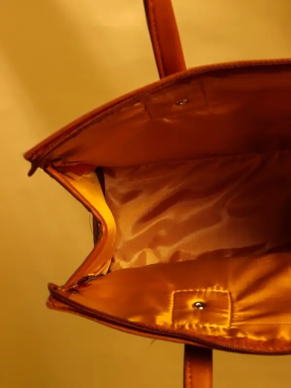 Сумка плетёная на молнии из пандана 35х12х40 см, светло-коричневый