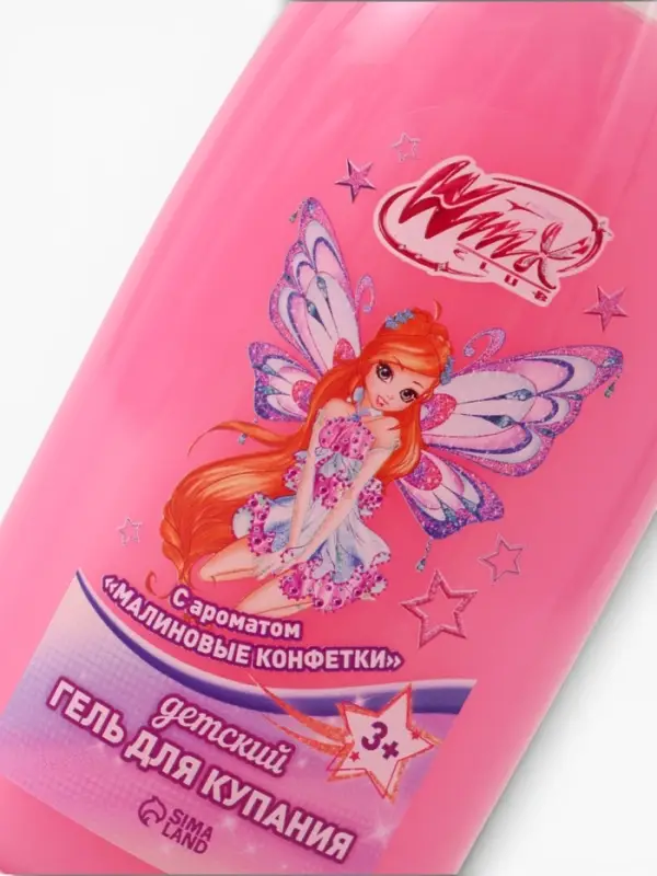 Детский гель для купания, аромат: малиновые конфеты, 320 мл, Винкс