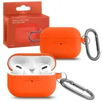 Чехол APods Pro Hang Silicon Сase с карабином  LE peach