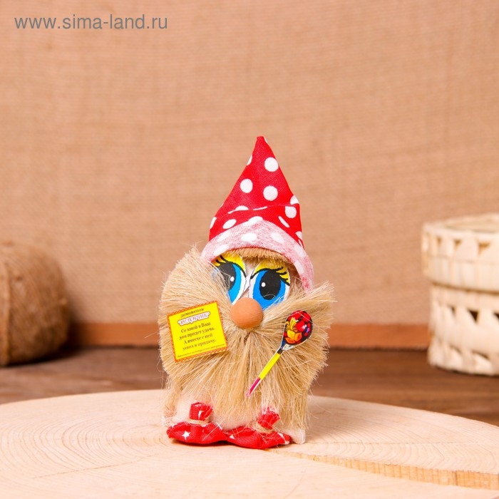 Оберег «Домовой», с ложкой, 10 см, микс Оберег «Домовой», с ложкой, 10 см, микс