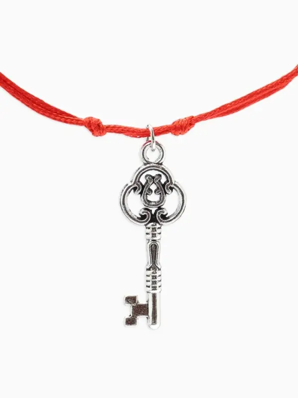 Браслет-оберег &laquo;Став&raquo;, открытие всех дорог, ключ, цвет серебро, 8 см