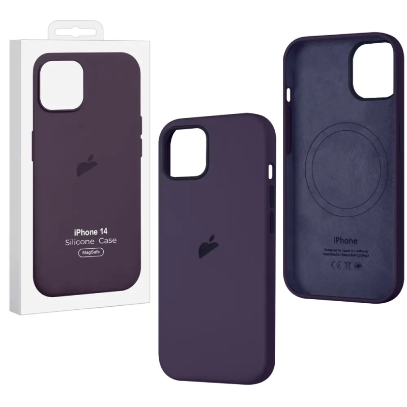 Чехол iPh 14 Silicon Case 100% ORG Elderberry Чехол iPh 14 Silicon Case 100% ORG Elderberry