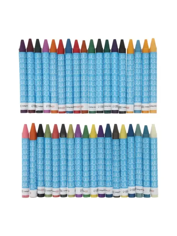 Мелки восковые Calligrata, цветные, 36 цветов