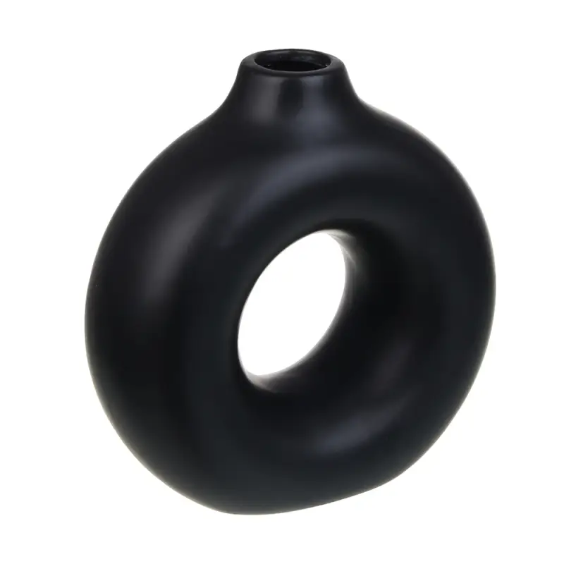VETTA Вазон, 15,5x15x6 см, керамика, чёрный