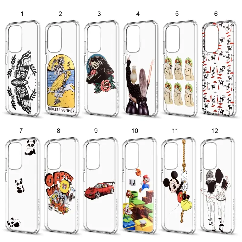 Чехол Xiaomi Poco F3 TPU 1.0mm прозрачный с принтами Чехол Xiaomi Poco F3 TPU 1.0mm прозрачный с принтами