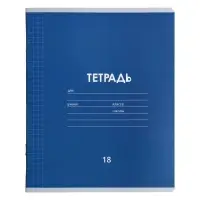 Тетради 10 штук, 18 листов в клетку &laquo;Однотонная Классика&raquo;, обложка мелованная бумага, ВД-лак, блок офсет, 5 видов по 2 шт.
