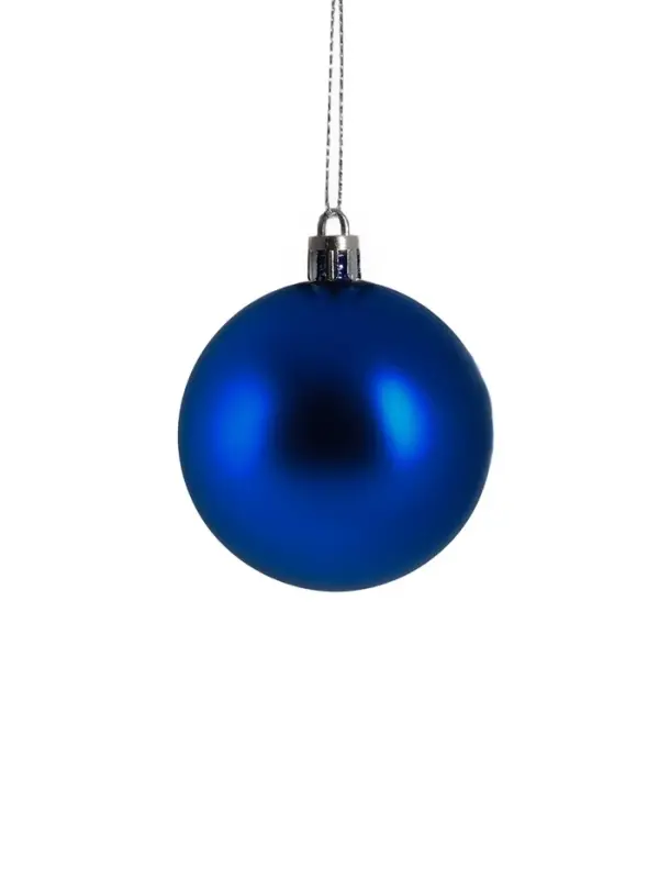 Ёлочные игрушки &laquo;Далия&raquo;, шары новогодние, d=6 см, набор 24 шт., синий