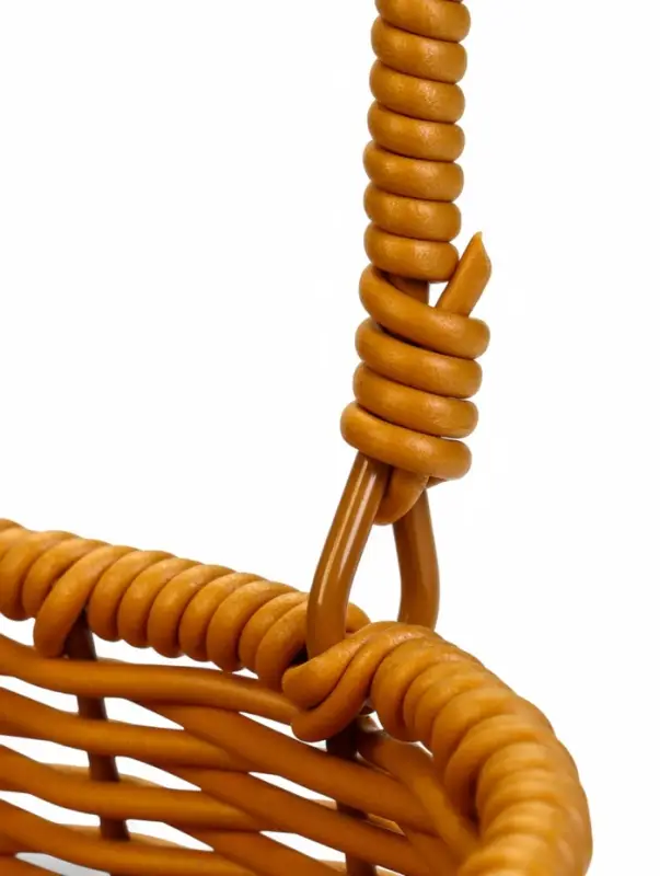 Корзина пластик 21 х 13 х 17 см, ручка13 см металл карскас коричневый Корзина пластик 21 х 13 х 17 см, ручка13 см металл карскас коричневый