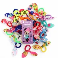 Резинка для волос 30 шт., набор, бантик, Минни Маус