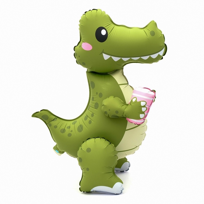 Детская игрушка Шар фольгированный 24 Детская игрушка Шар фольгированный 24" "Веселый крокодил", матовый