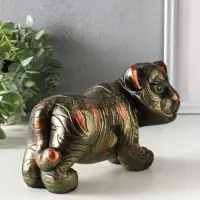 Копилка "Тигр" 14х12,5х24 см, золотой Копилка "Тигр" 14х12,5х24 см, золотой