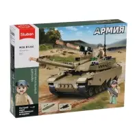 Конструктор Sluban &laquo;Армия. Танк Абрамс&raquo;, 322 детали