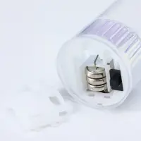 Светодиодная свеча LED - ночник RISALUX &laquo;Полосы&raquo;, 3&times;LR1130, прозрачный, перламутр, 3.7&times;3.7&times;4.5 см