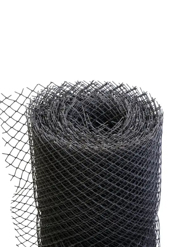 Сетка садовая, 1&times;20 м, ячейка ромб 15&times;15 мм, пластиковая, серая, Greengo, в рулоне