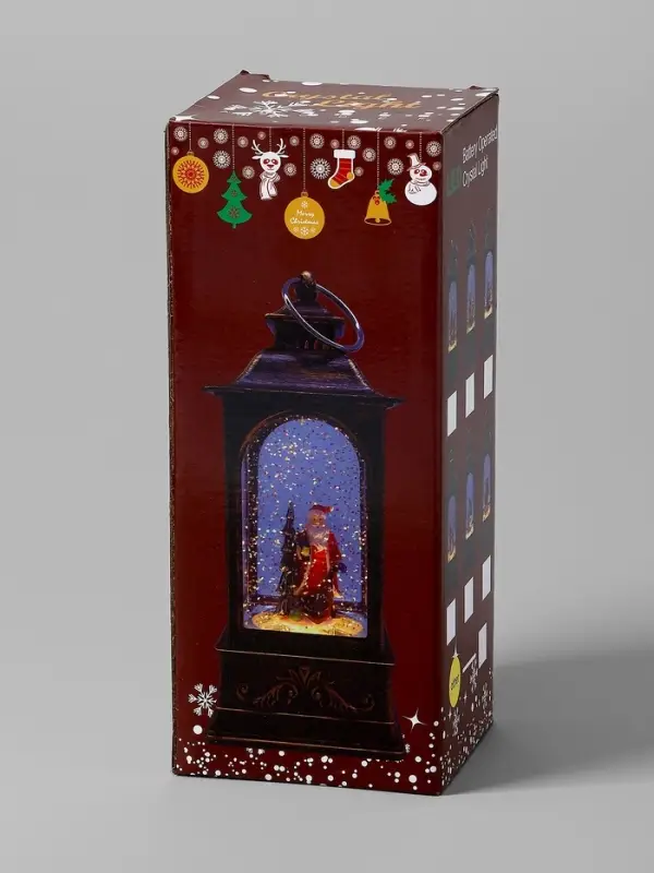 Фигура светодиодная фонарь  Фигура светодиодная фонарь "Дед мороз", 20х9х9 см, AAAx3, Т/БЕЛЫЙ