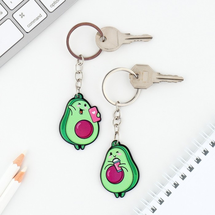 Набор брелоков «Авокадики», 2 шт. Набор брелоков «Авокадики», 2 шт.