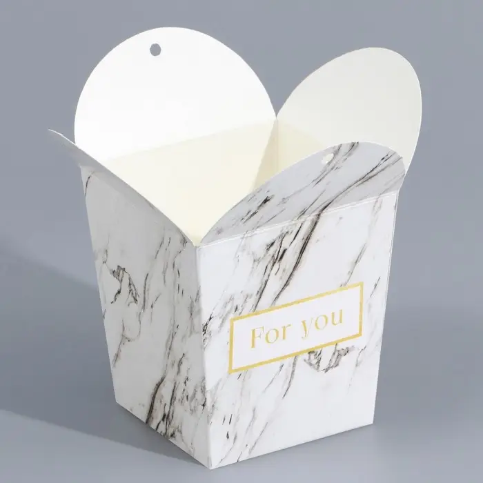 Коробка бонбоньерка, упаковка подарочная, «Мрамор», 8 х 7.5 х 6 см см Коробка бонбоньерка, упаковка подарочная, «Мрамор», 8 х 7.5 х 6 см см