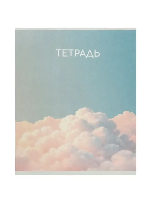 Набор тетрадей из 10 штук, 24 листа в линейку Calligrata &laquo;Облака&raquo;, блок офсет, 5 видов
