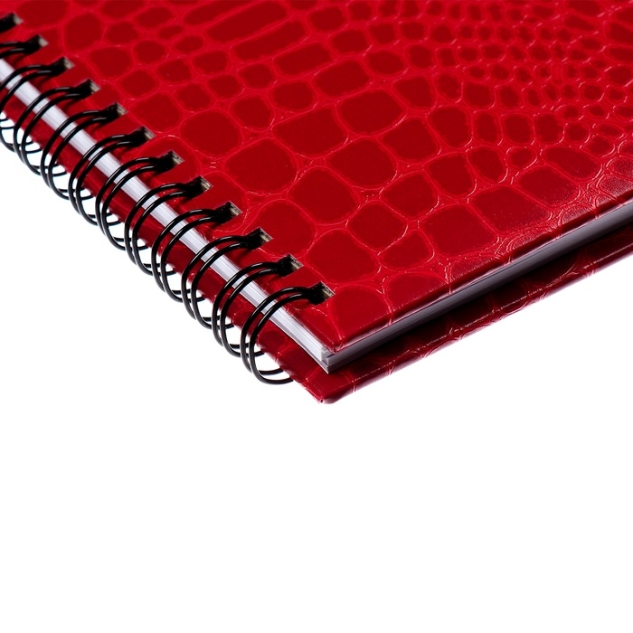 Планинг датированный 2025 года, Attomex. Arkona, 64 листа, твердая обложка бумвинил с поролоном, блок 70 г/м2, красный, 294 х 142мм