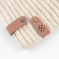 Бирка с кнопкой &laquo;Цветочек&raquo; TEIRA, 8&times;1.5 см, 10 шт., коричневая