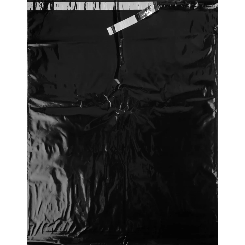 Корд курьерский пакет,без печати,без кармана,черн.,500х600+40,40мкм,50шт/уп