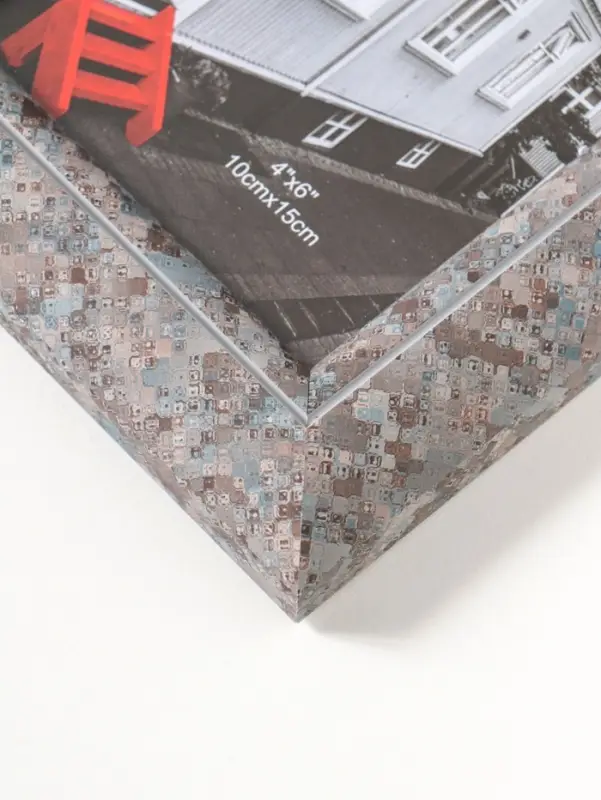 Фоторамка пластик 10х15 см "Марокканская мозаика" оттенки коричневого 19,8х15х2 см