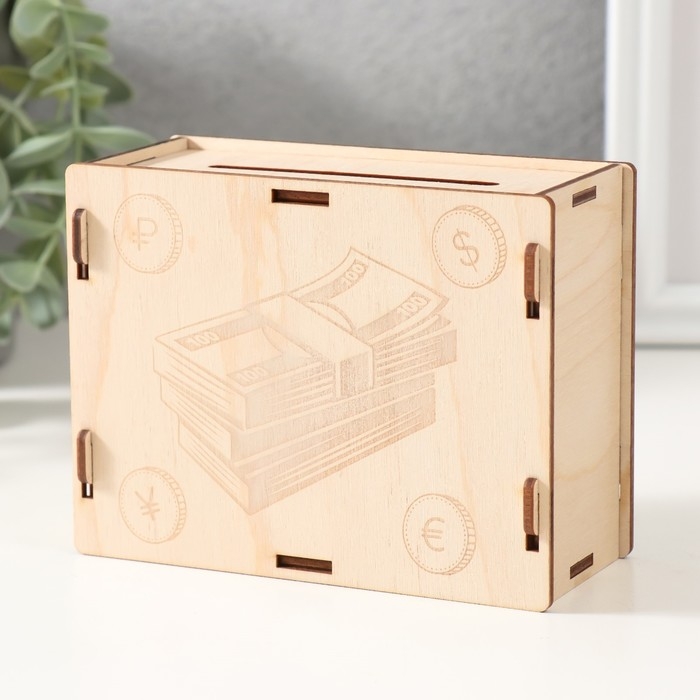 Копилка Копилка "Деньги" 13х10х5 см (набор 6 деталей)