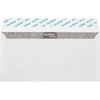 Конверт белый E65 стрип security 110х220 80г КОМУС 50шт/ уп