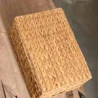 Корзинка прямоугольная с крышкой, 40×25×18 см, водный гиацинт Корзинка прямоугольная с крышкой, 40×25×18 см, водный гиацинт