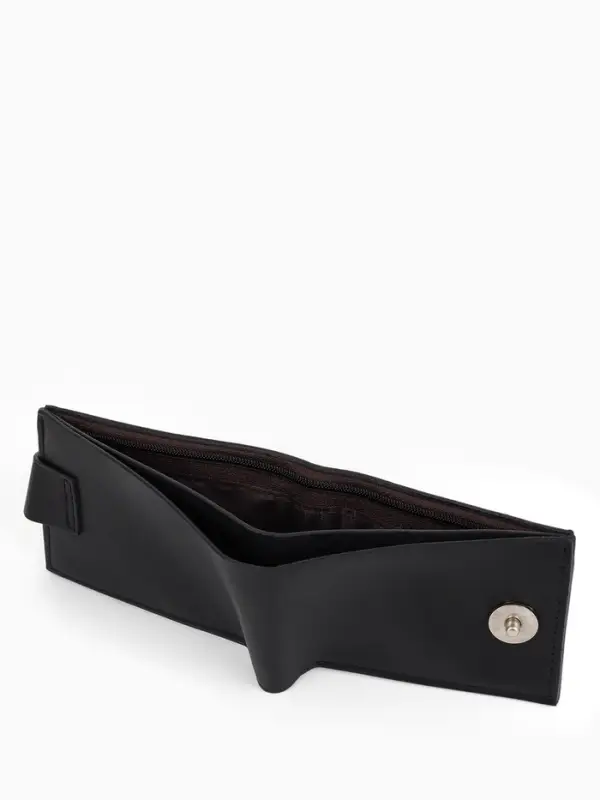 Портмоне мужское на магните, отдел для карт, купюр, чёрный