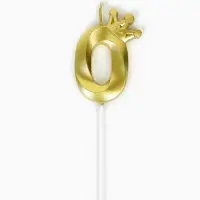 Свеча для торта "Корона" цифра 0