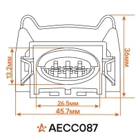 Разъём 3 pin с проводами для катушки зажигания Ford, Mazda