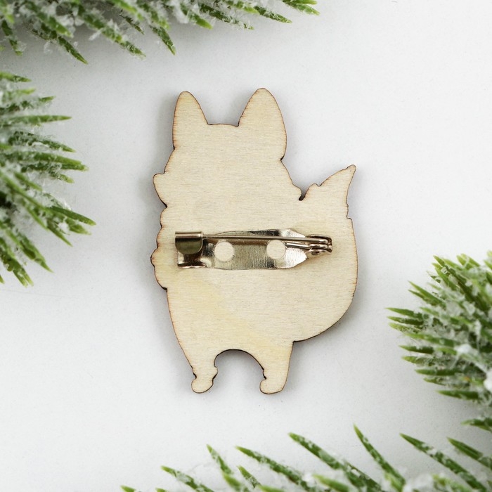 Значок в коробочке новогодний «Лисенок» на Новый год 2,7 х 4 см Значок в коробочке новогодний «Лисенок» на Новый год 2,7 х 4 см