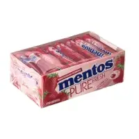 Жевательная резинка Ментос ролл, клубника, 15.5 г