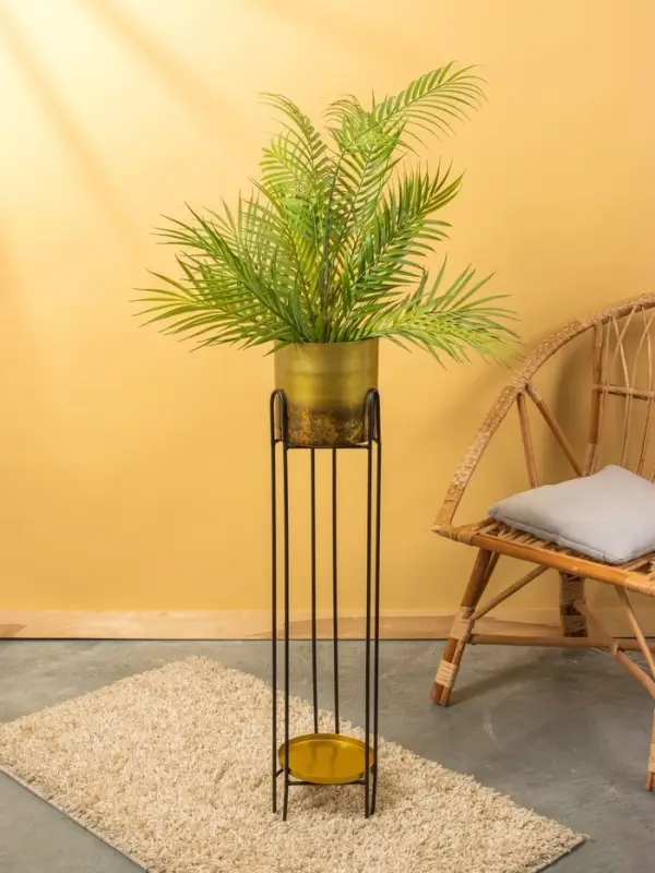 Кашпо на подставке  Кашпо на подставке "Хани" железо 18х18х89 см