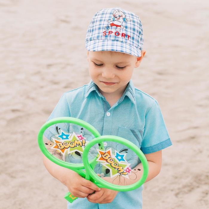 Набор для тенниса «Бум!», 2 ракетки, 2 мяча, цвета МИКС Набор для тенниса «Бум!», 2 ракетки, 2 мяча, цвета МИКС