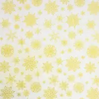 Бумага упаковочная тишью «Золотые снежинки», 50 х 70 см