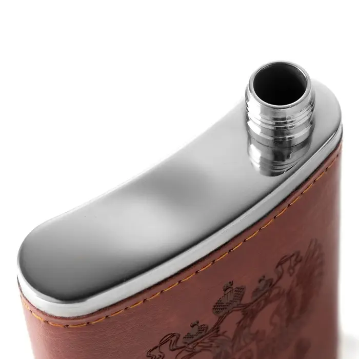 Фляжка &laquo;Герб&raquo;, нержавеющая сталь, 120 мл, 4 oz